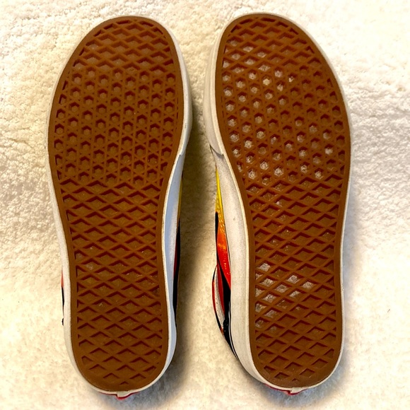 Vans Old Skool Flame Fire Slate Shoes - Picture 8 of 9